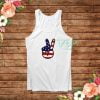 Peace Sign American Flag Tank Top