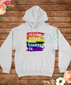 Person Woman Man Camera TV Pride Hoodie