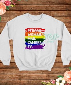 Person Woman Man Camera TV Pride Sweatshirt