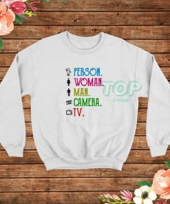 Person Woman Man Camera TV Song Sweatshirt