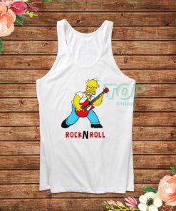 Rock and Roll The Simpsons Tank Top