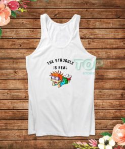 Rugrats Chuckie Finster Struggle Is Real Tank Top