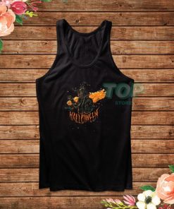 Smoky Pumpkin Hello Halloween Tank Top