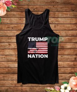 Trump Nation America Flag Tank Top