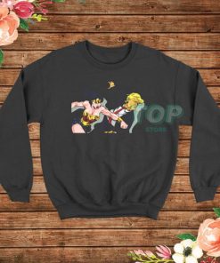 Wonder Woman Punching Donald Trump Sweatshirt