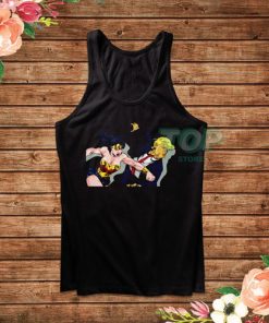 Wonder Woman Punching Donald Trump Tank Top