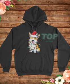 Corgi Christmas Xmas Lights Hoodie