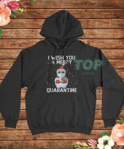 Cute Snowman 2020 Quarantine Christmas Hoodie