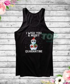 Cute Snowman 2020 Quarantine Christmas Tank Top