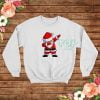 Dabbing Santa Pattern Funny Christmas Sweatshirt