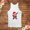 Dabbing Santa Pattern Funny Christmas Tank Top