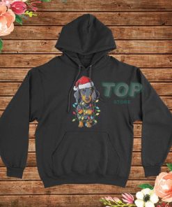 Dachshund Christmas Xmas Lights Hoodie