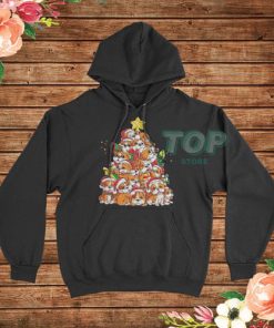 English Bulldog Christmas Tree Hoodie