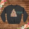 English Bulldog Christmas Tree Sweatshirt