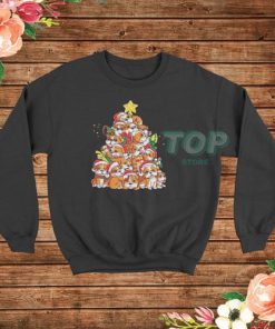 English Bulldog Christmas Tree Sweatshirt