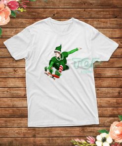 Funny Christmas Skater Elf T-Shirt