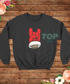 Rock On Santa Christmas Sweatshirt