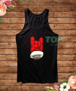 Rock On Santa Christmas Tank Top