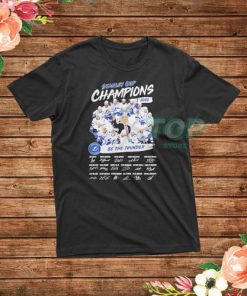 Stanley Cup Champions 2020 Be The Thunder Signatures T-Shirt