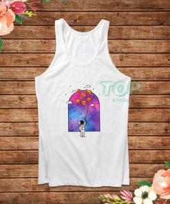 Astronout Space Planet Balloons Tank Top