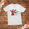 Dabbing Santa And Snowman Funny Christmas T-Shirt