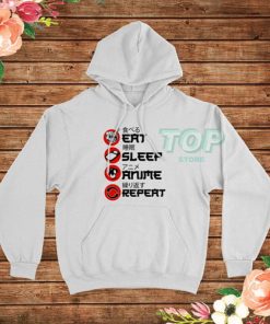 Eat Sleep Anime Repeat Hoodie