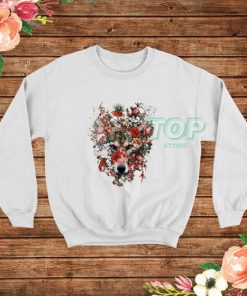 Flower Wolf Floral Graphic Sweatshirt