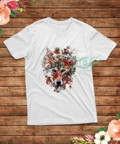 Flower Wolf Floral Graphic T-Shirt