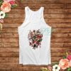 Flower Wolf Floral Graphic Tank Top