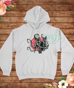 Funny Surfing Octopus Graphic Hoodie