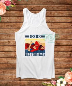 Jesus Has Your Back Wrestling Vintage Tank Top