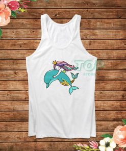 Mermaid and Dolphin Tank Top