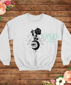 Moon Rose And Eye Graphic Sweatshirt