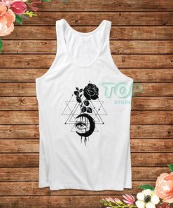 Moon Rose And Eye Graphic Tank Top