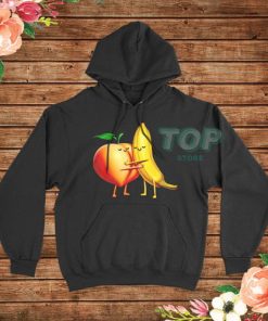 Peach and Banana Cute Friends Hoodie