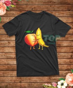 Peach and Banana Cute Friends T-Shirt