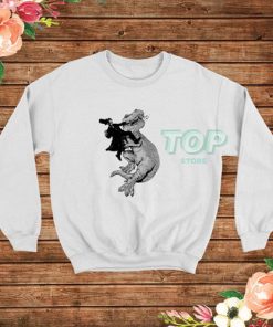 Punching a T-Rex Like a Boss Sweatshirt