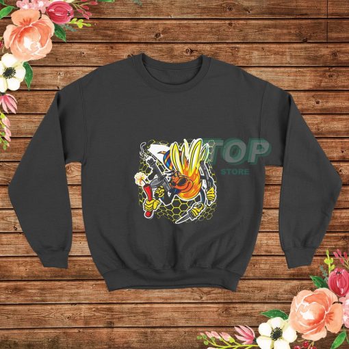 Killer-Bee-with-Weapons-Sweatshirt