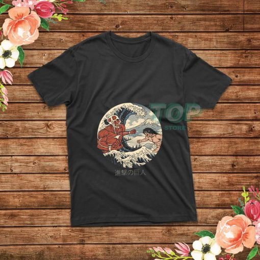 Attack-On-Titan-Kanagawa-Wave-T-Shirt