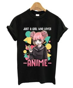 Anime Shirts For Girls Women Just A Girl Who Loves Anime T-Shirt