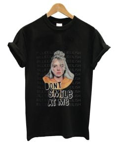 Billie Eilish Merch Black Top Big T-Shirts Billie Eilish Song Lyrics