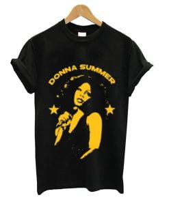 Donna Summer Men T-shirt Black Short Sleeve All Sizes S to 3XL