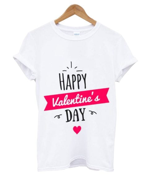 Happy Valentine's Day T-shirt white