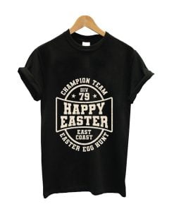 Happy easter typography t-shirt