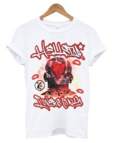 Hellstar Studios Lovers Tee Portrait Flame Love Print Men's Short Sleeve T-shirt