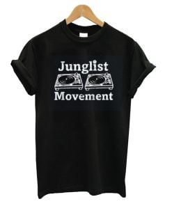 Junglist Movement Funny Jungle Drum and Bass Music Design Vintage Men's T-Shirt