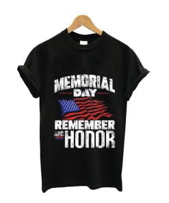 Memorial Day Remember and Honor Vintage Retro America T-shirt