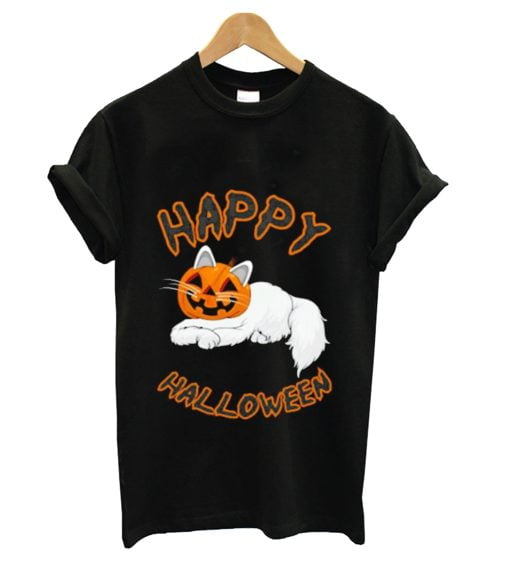 Pumpkin Cat Happy Halloween shirt