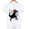 T-Rex Holiday For Light Ladies Fitted T-Shirt