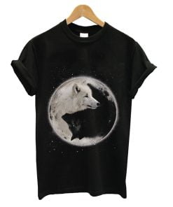 Women's T-shirt Yin Yang Wolves